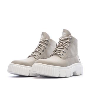 Bottines Beige Femme Timberland Greyfield Mid Lace Up vue 0