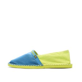 Espadrilles Verte/Bleu Femme Havaianas Origine pas cher