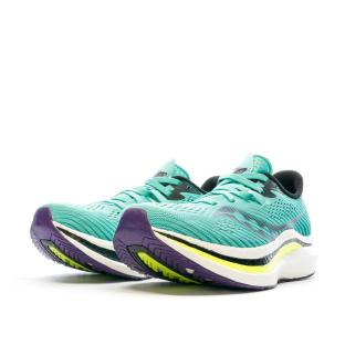 Chaussures de Running Turquoise/Jaune Femme SauconyEndorphin Pro 2 vue 6