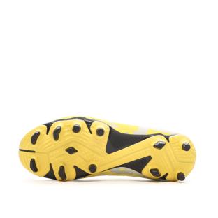 Chaussures de Foot Jaune/Gris Garçon Puma Future Play FG/AG vue 5