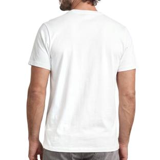 Camiseta blanca/negra para hombre G-Star RAW Logo ver 0