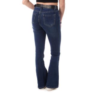 Jean Loose Bleu Femme Monday Premium Coupe vue 2
