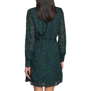 Robe Verte Foncé Femme Vila Flema vue 2