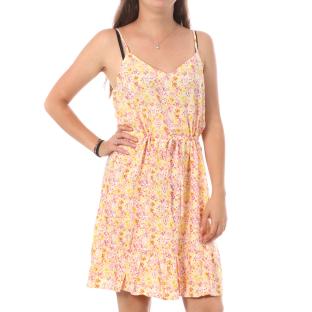 Robe Rose/Jaune Femme Vero Moda Easy Singlet pas cher