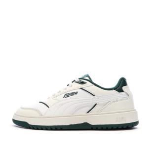 Baskets Blanches/Vertes Foncés Homme Puma Doublecourt03 vue 0