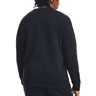 Sweat Noir Homme Under Armour Rival Fleece Crew vue 2