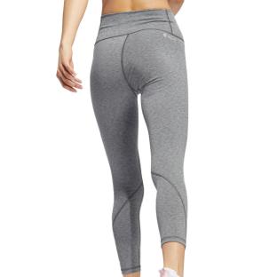 Legging Gris Clair Femme Adidas Optime vue 2