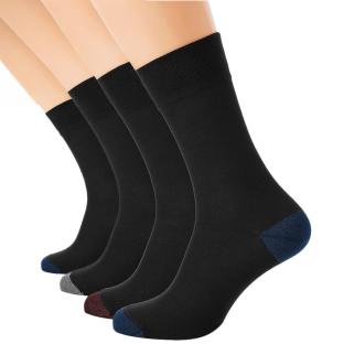 4 x Paires de Chaussettes Noires Homme Dim D06KL pas cher