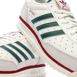 Grüne/weiße/bordeauxrote Herren-Sneaker Adidas SL 72 Ansicht 0