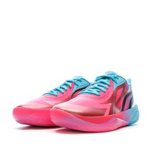 Chaussures de basketball Rose/Bleu  Homme Puma LaMelo 02 Ball vue 6