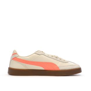 Baskets Beige/Orange Femme Puma Club Ii Era vue 2