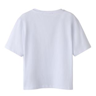 T-Shirt Blanc/Doré Fille Name it Flonnis vue 0