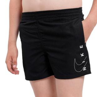Short de bain Noir/Blanc Garçon Nike 4 Volley pas cher