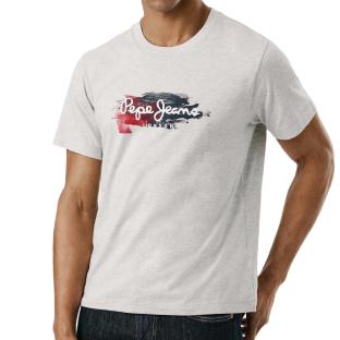 T-Shirt Gris Homme Pepe jeans Trey pas cher