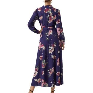 Women's navy patterned dress Vero Moda Shilah Naja Photo of the Espace des Marques %store% store - view of %key%