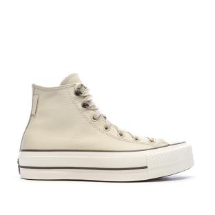 Baskets Beiges Femme Converse Chuck Taylor All Star Lift A11158C vue 2