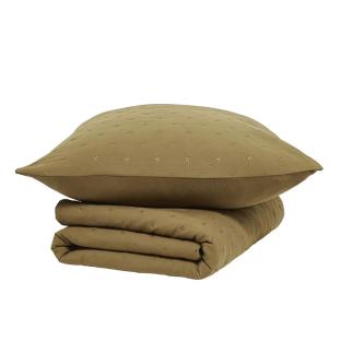 Couvre lit Ocre + 2 Taies D'oreiller Today 240x220cm vue 0