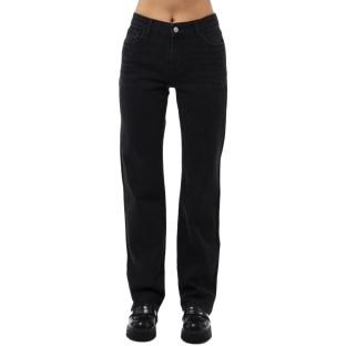 Jean Droit Noir Femme Pieces Kelly vue 0