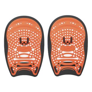 Plaquettes de Natation Noir/Orange Nike Ness pas cher