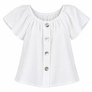 Blouse Blanche Bébé Fille P'tit Mome Pauline vue 0
