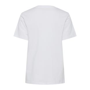 T-Shirt Blanc/Rose Femme Pieces Tess vue 2