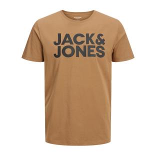 T-shirt Marron Garçon Jack & Jones Logo TeeNVZ pas cher