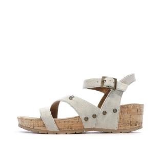 Sandales Grises Clair Femme Chattawak Laspinas vue 0