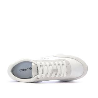 Baskets Blanc/Gris Homme Calvin Klein Jeans Retros vue 4