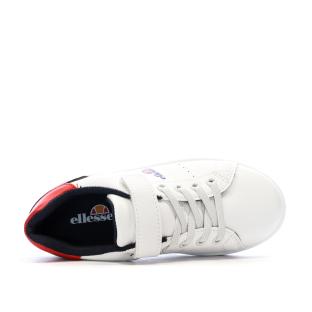 Baskets Blanc/Marine Garçon Ellesse Santo vue 0