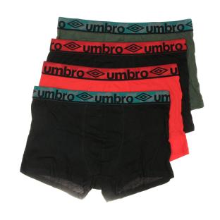 x3 Boxers Noir/Kaki/Rouge Homme Umbro CLASS9 pas cher