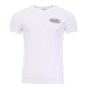T-Shirt Blanc Homme Von Dutch ART pas cher