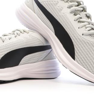Chaussures de Running Blanches/Noires/Jaunes Femme Puma Transport vue 7