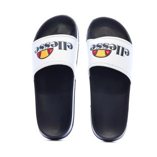 Claquettes Blanc/Marine Homme Ellesse Duke vue 3