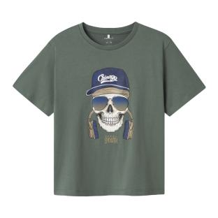 T-shirt Kaki Garçon Name it Rolem pas cher