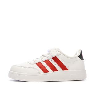 Baskets Blanc/Rouge Garçon Adidas Breaknet 2.0 pas cher