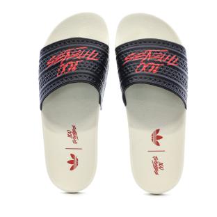 Schwarze/weiße Herren-Flip-Flops von Adidas 100t Adilette Ansicht 0