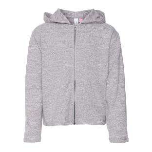 Sweat Zippé Gris Clair Fille Vero Moda Bella pas cher