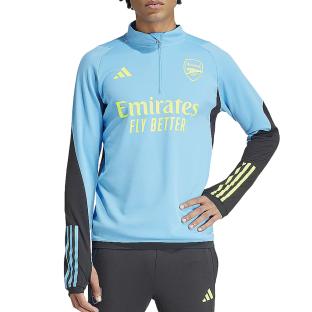 Arsenal Sweat 1/2 zip Bleu Homme Adidas Tiro 24 pas cher