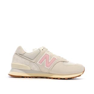 Baskets Beige/Rose Femme New Balance 574 vue 0