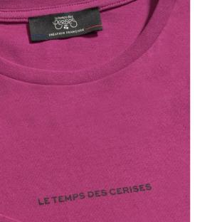 T-shirt Violet Fille Le Temps Des Cerises Catigi vue 3