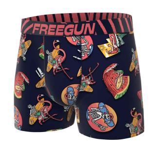 Boxer Marine/Rose Homme Freegun Skate vue 0