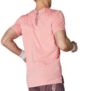Maillot de Sport Rose Femme Adidas Adizero Tee vue 0