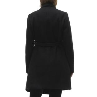 Manteau Noir  Femme Mamalicious Rox Coat vue 2