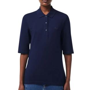 Polo Marine Femme Lacoste Polo Slim Fit pas cher
