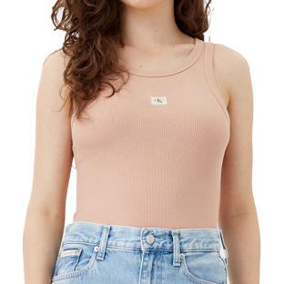 Débardeur Rose Femme Calvin Klein Jeans Woven pas cher
