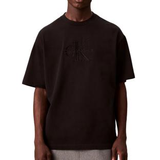 T-Shirt Noir Homme Calvin Klein Jeans Monologo LV04RB295G vue 0