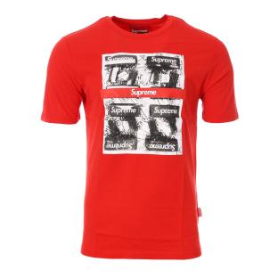 T-shirt Rouge Homme Supreme Grip Gun pas cher
