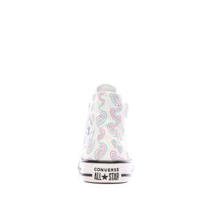 Baskets Blanches à cœurs Fille Converse All Star Hearts Easy-on vue 3