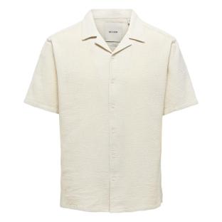 Chemise Beige Homme Only & Sons Strev vue 0