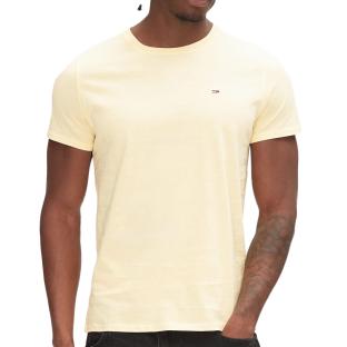 T-shirt Jaune Homme Tommy Hilfiger Jersey pas cher